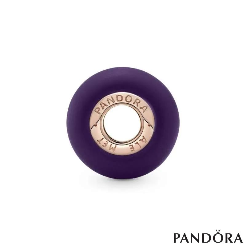 Pandora purple glass charm new arrivals