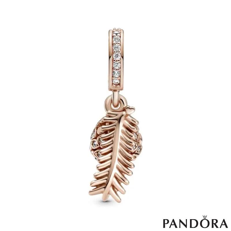 Sparkling Pine Cone Dangle Charm 