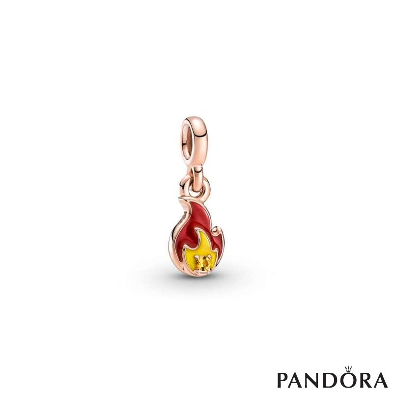 Pandora ME Burning Flame Mini Dangle 
