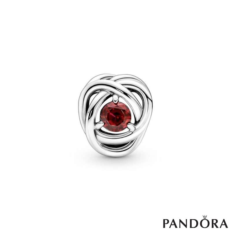 True Red Eternity Circle Charm