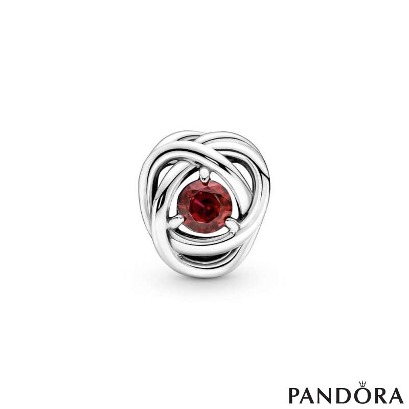 True Red Eternity Circle Charm 