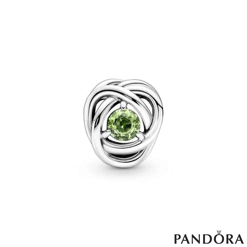 Spring Green Eternity Circle Charm 