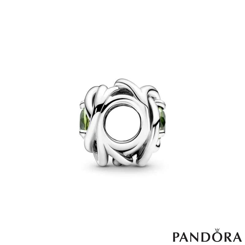 Spring Green Eternity Circle Charm 