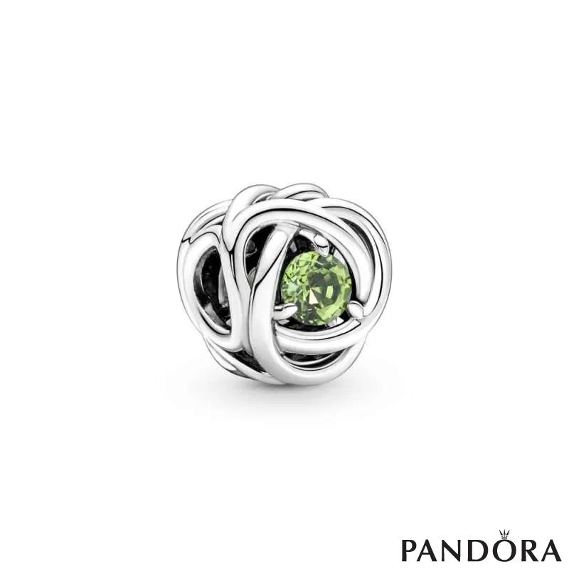 Spring Green Eternity Circle Charm 