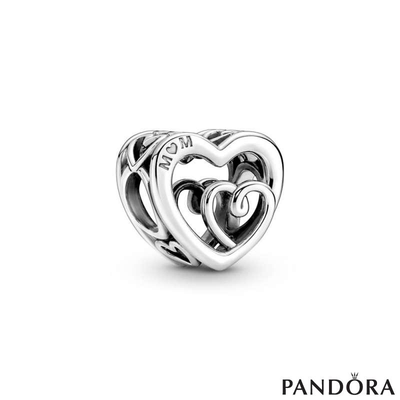 Entwined Infinite Hearts Charm 