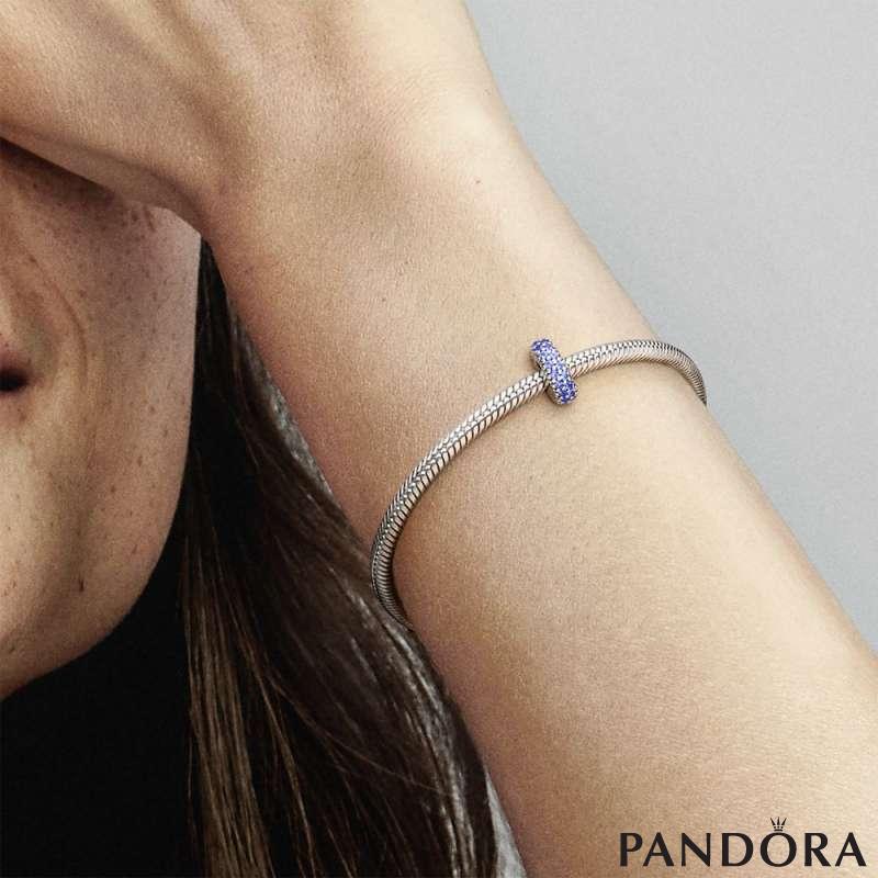 Blue Sparkle Spacer Charm PANDORA