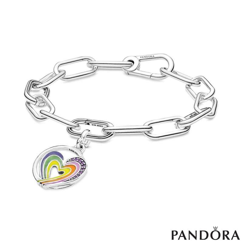 Pandora rainbow heart charm store