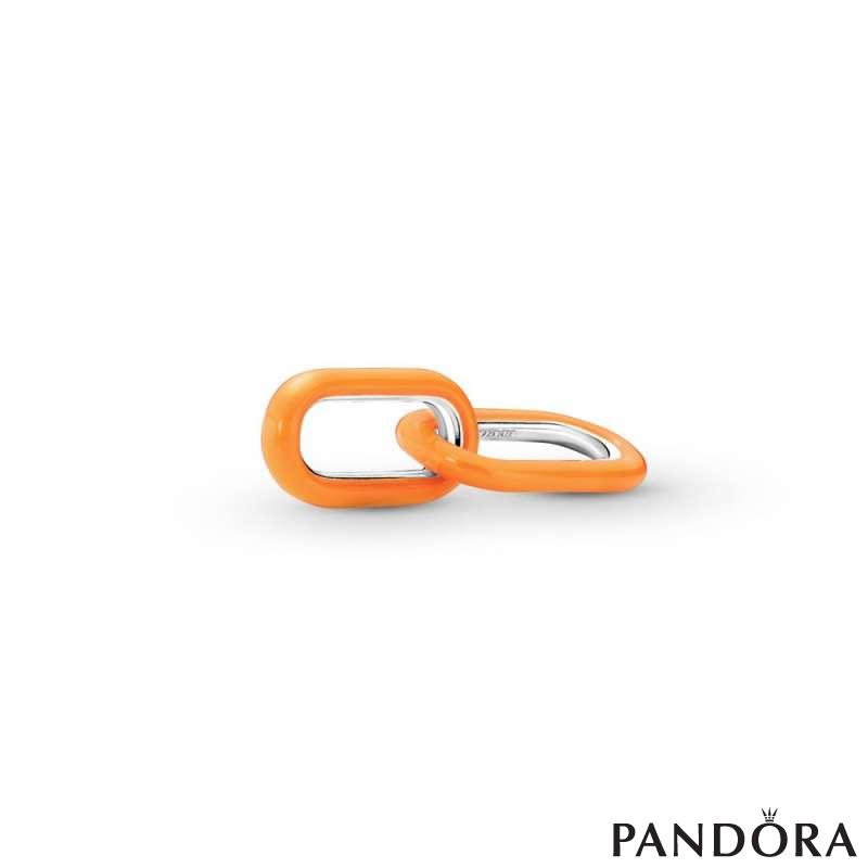 Двојна светло портокалова карика за стилизирање Pandora ME 