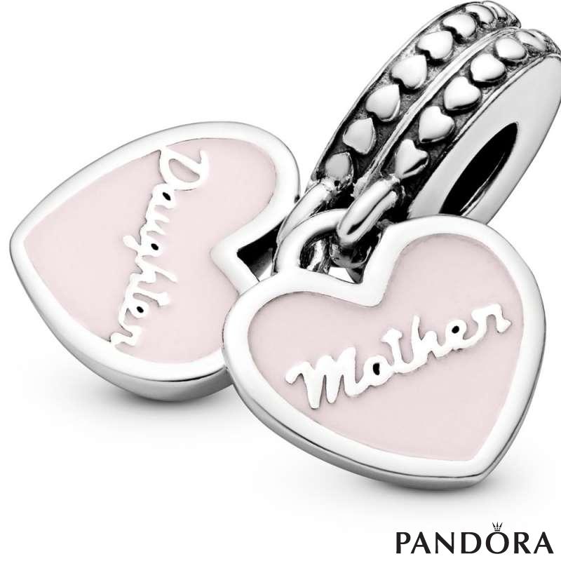 Mother Daughter Hearts Dangle Charm PANDORA
