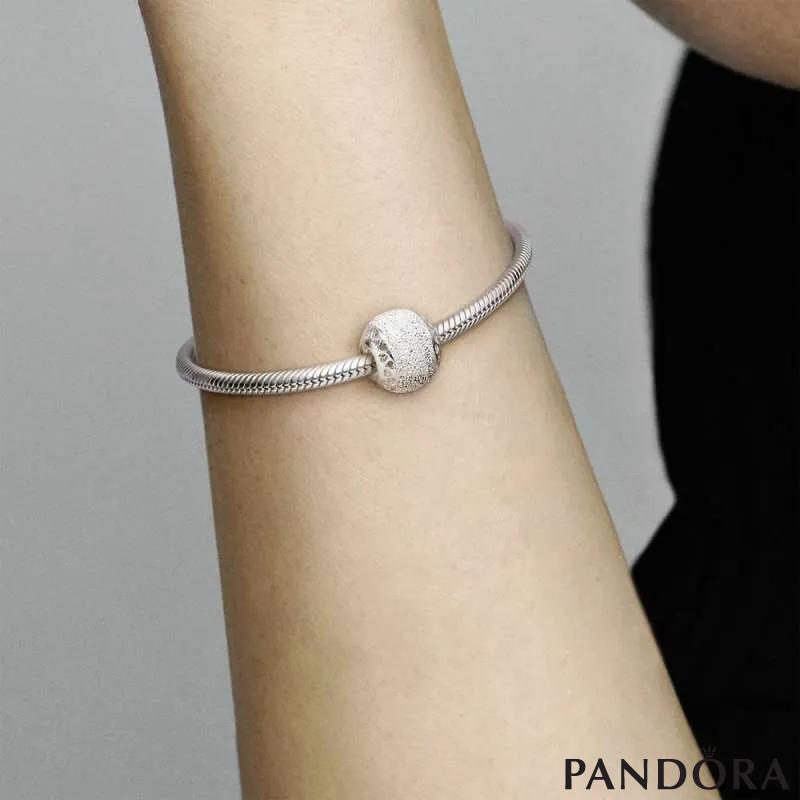 Glittering Texture Heart Charm