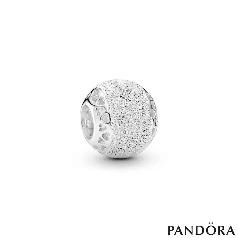 Glittering Texture Heart Charm PANDORA
