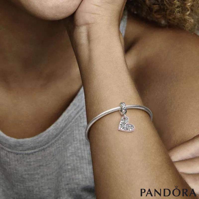 Keith Haring™ x Pandora Line Art People и Heart pendant 