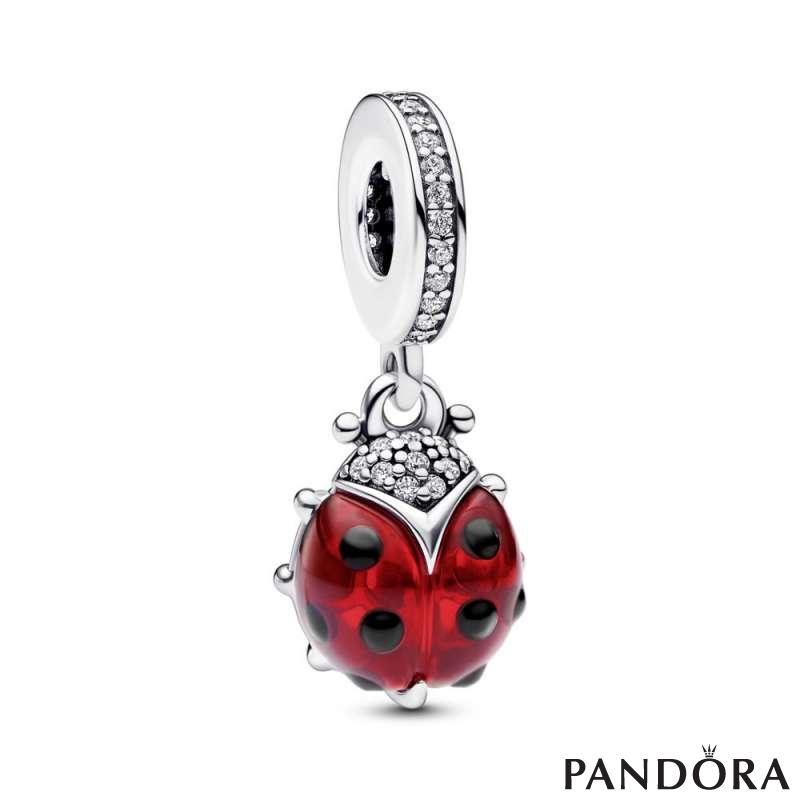 Red Ladybird Dangle Charm 