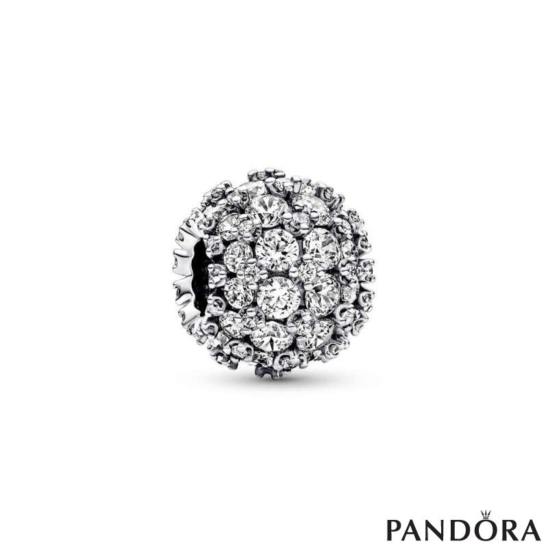 Sparkling Pavé Round Charm 