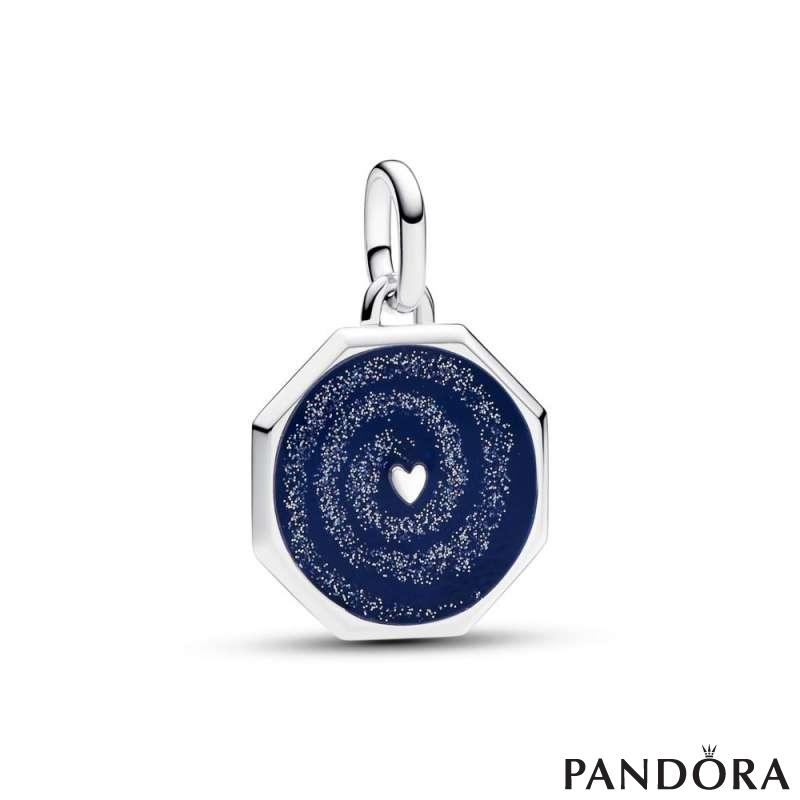 Pandora ME Galaxy Heart Medallion Charm 
