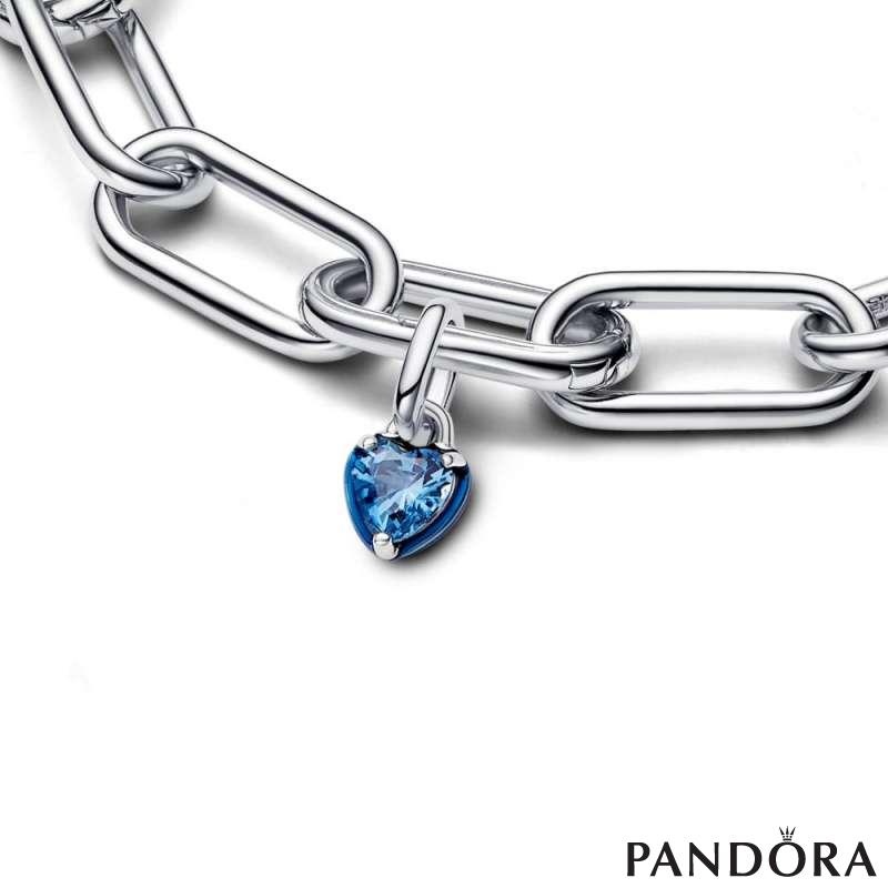 Pandora ME мини висечки приврзок сино срце чакра 