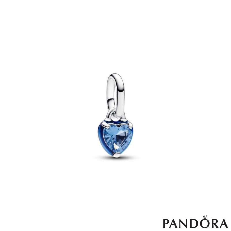 Pandora ME мини висечки приврзок сино срце чакра 