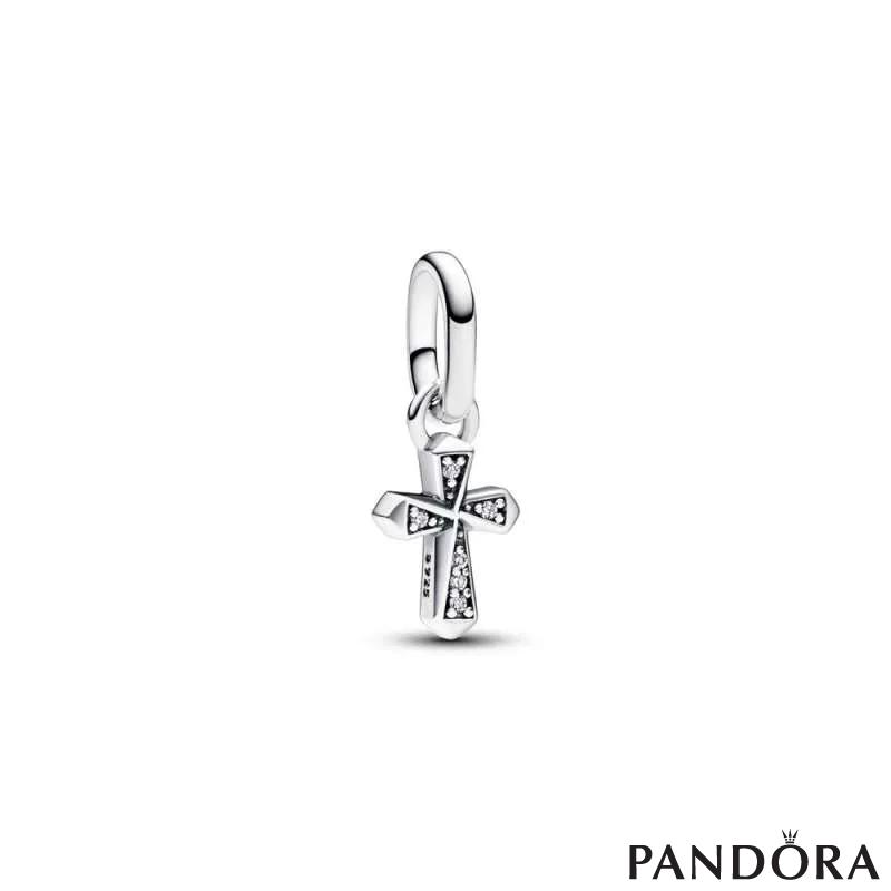 Pandora ME мини висечки приврзок белскав крст