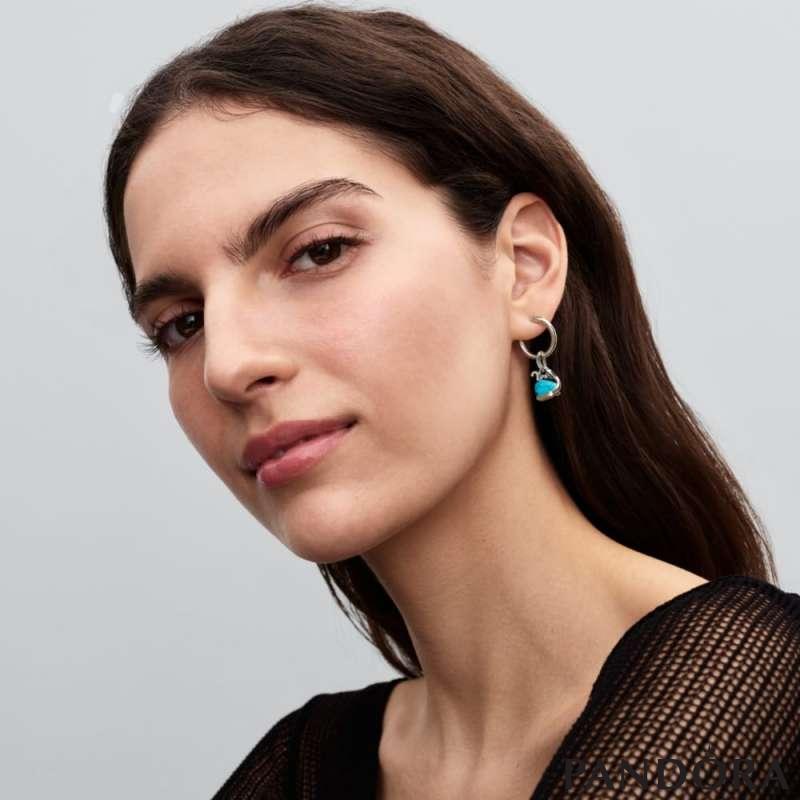 Turquoise-coloured Whale Dangle Charm