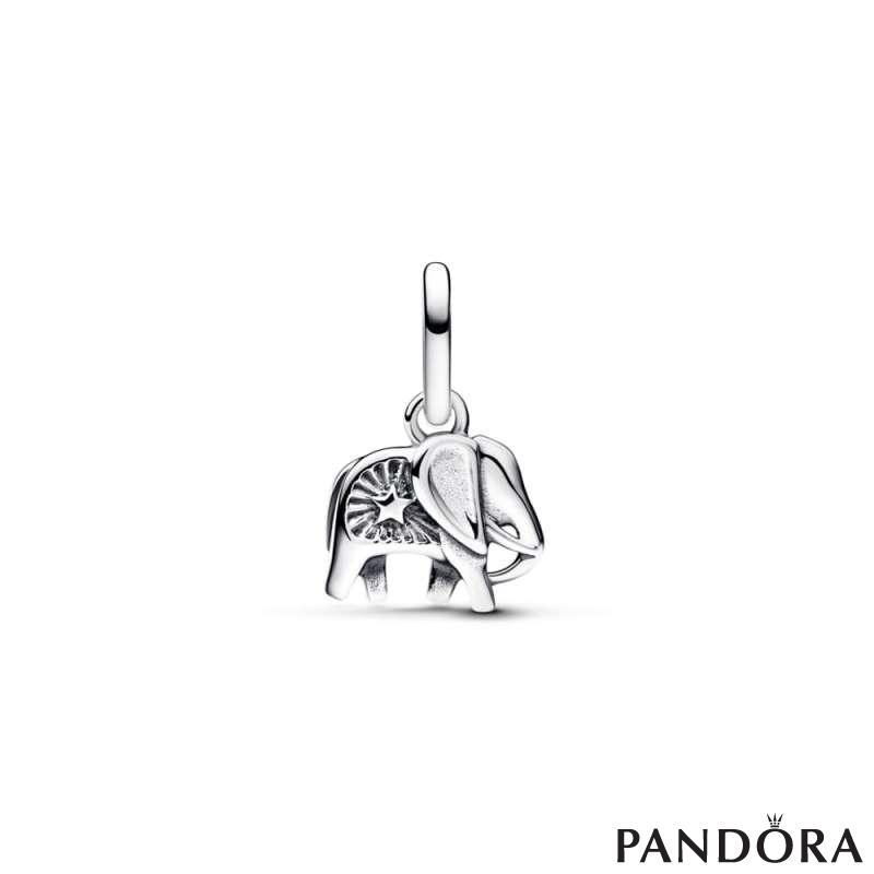 Turquoise-coloured Elephant Mini Dangle Charm