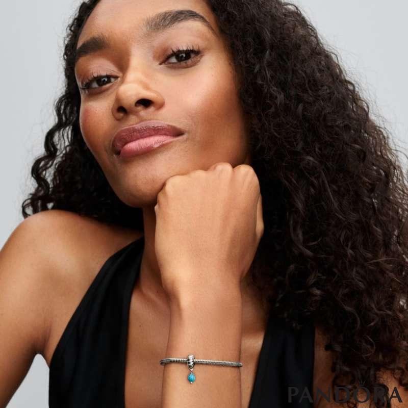 Turquoise-coloured Dangle Charm
