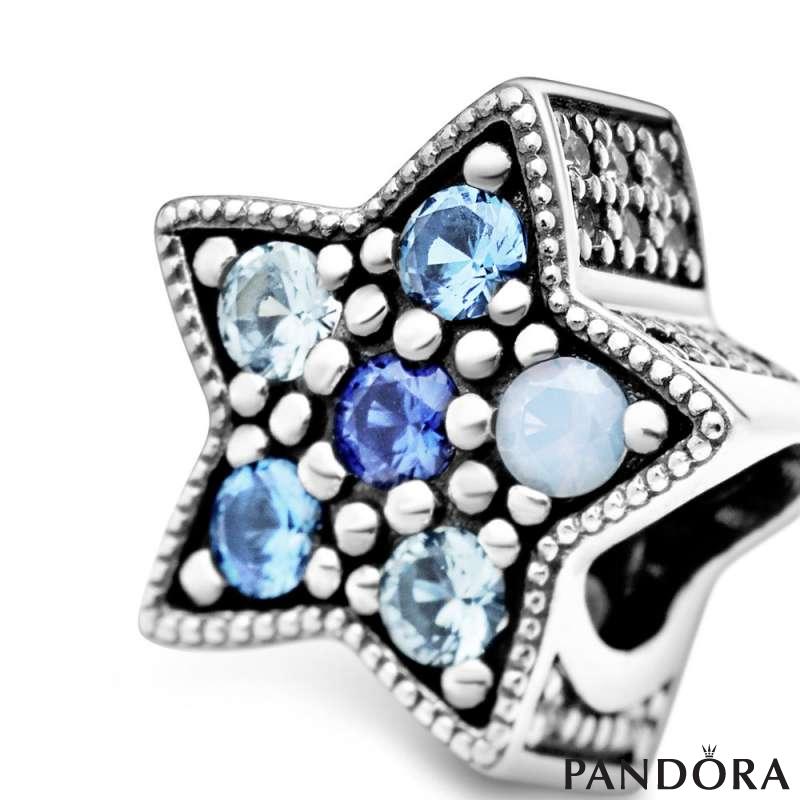 Bright Blue Star Charm