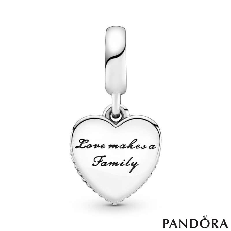 Love Makes A Family Heart Dangle Charm PANDORA