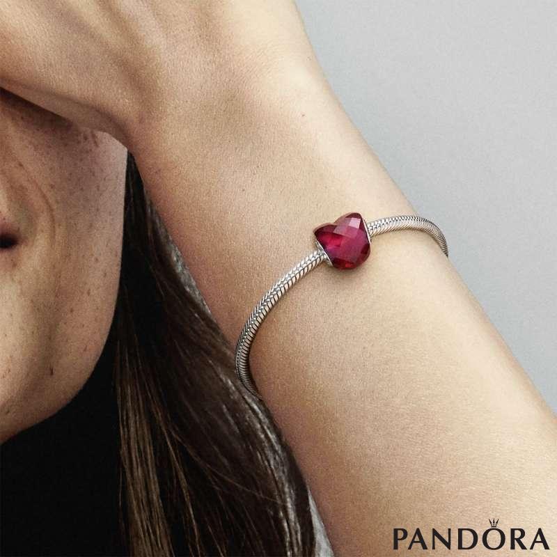 Fuchsia pink heart charm store