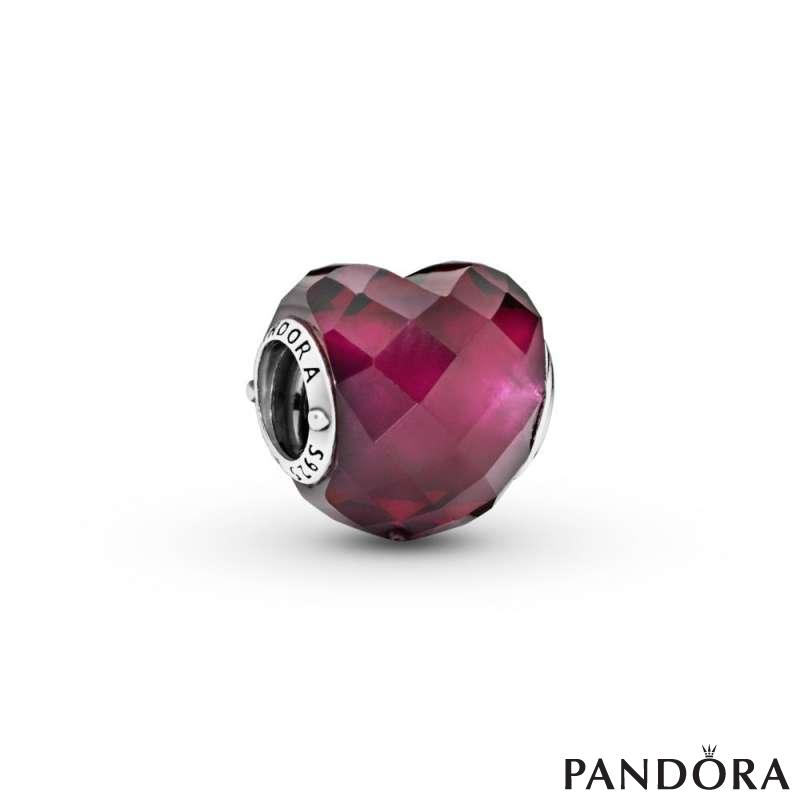 Fuchsia Pink Heart Charm PANDORA
