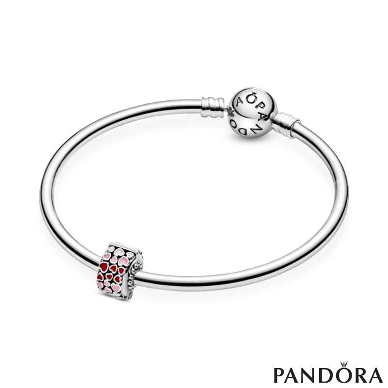 Red Pink Hearts Charm PANDORA