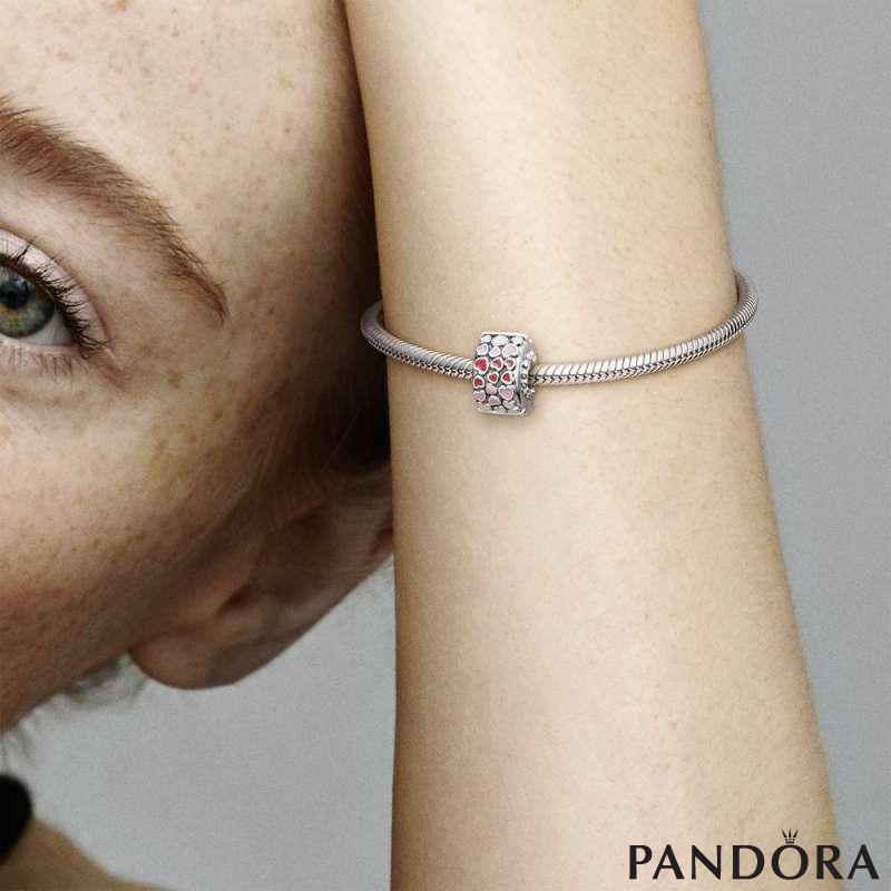 Red Pink Hearts Charm PANDORA