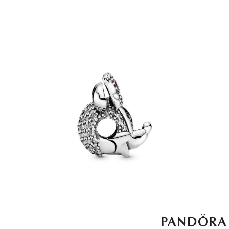 Disney Minnie Mouse Pink Pavé Bow Clip Charm