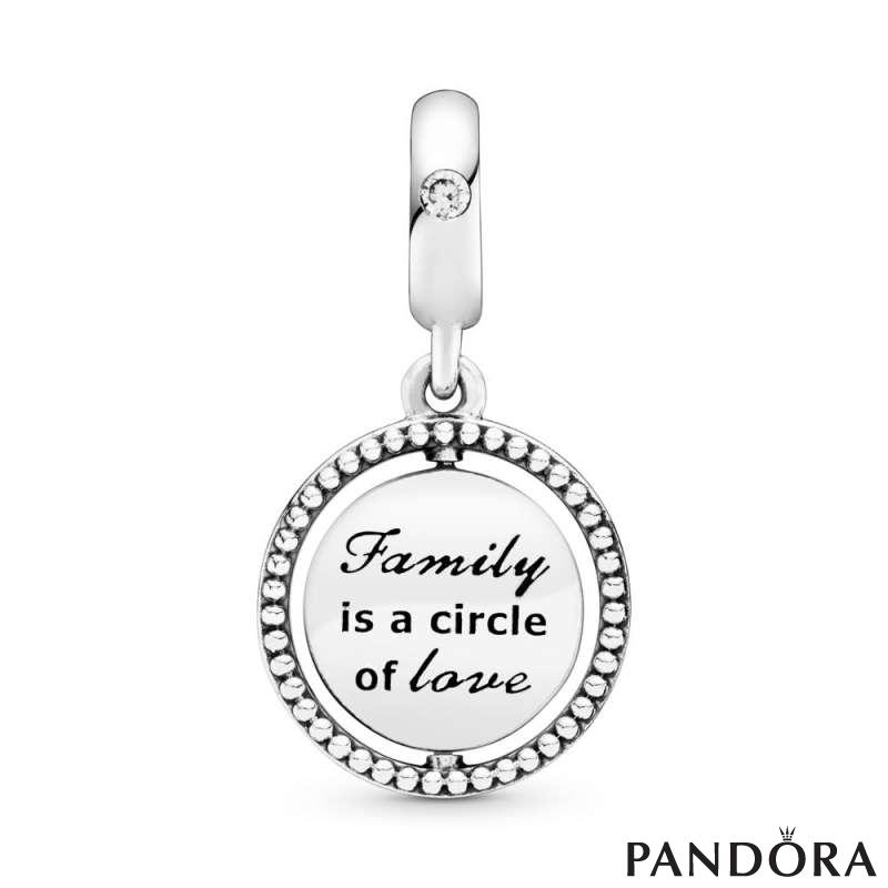 Spinning Family Tree Dangle Charm 