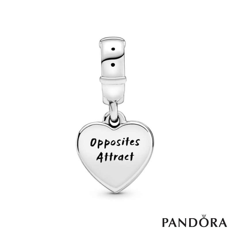 Disney Lady and the Tramp Heart Dangle Charm