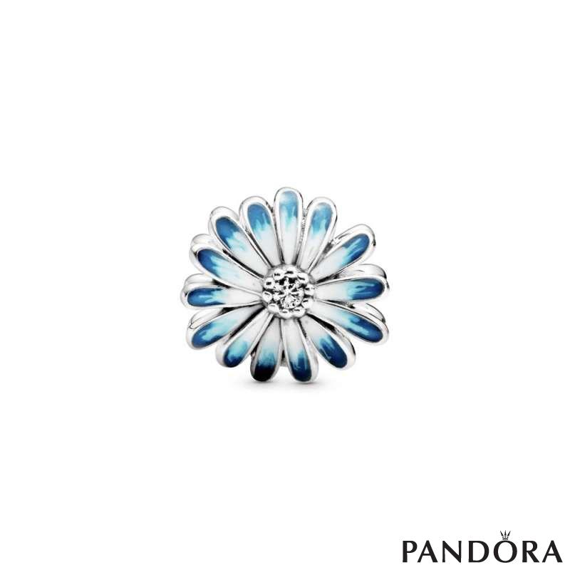 Blue Daisy Flower Charm