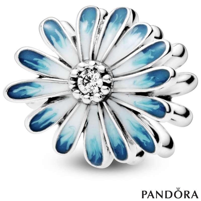 Blue Daisy Flower Charm