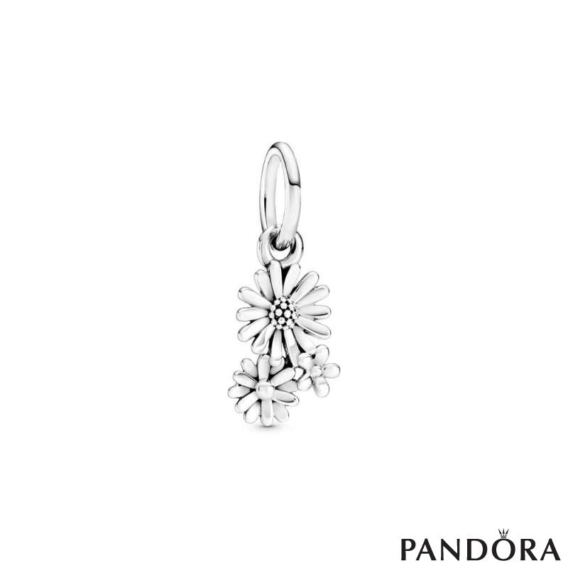 Daisy Flower Bouquet Dangle Charm