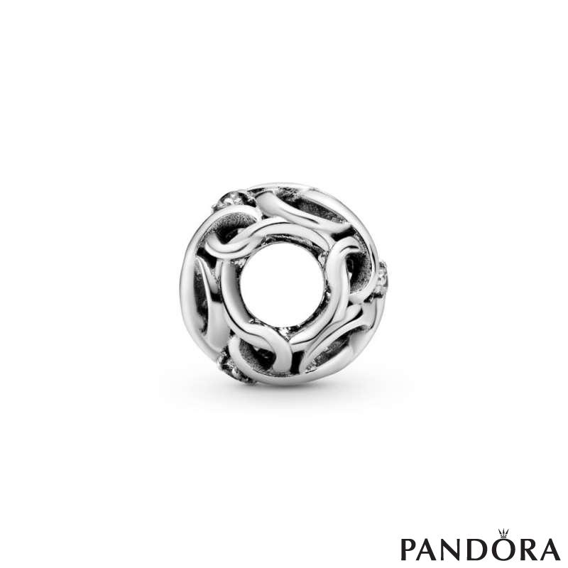 Openwork Woven Infinity Charm