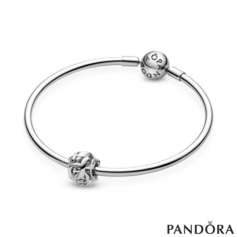 Openwork Woven Infinity Charm