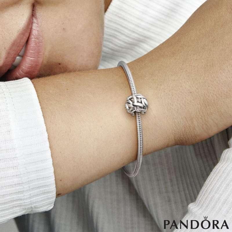 Openwork Woven Infinity Charm