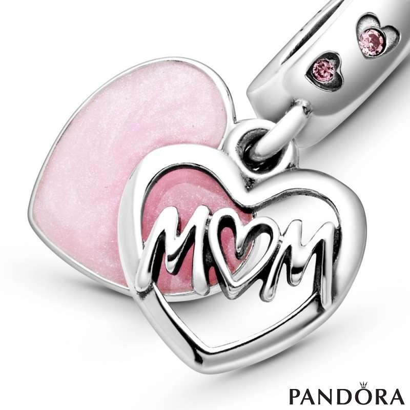 Disney Minnie Mouse Mum Silhouette Double Dangle Charm | Two-tone | Pandora  IE