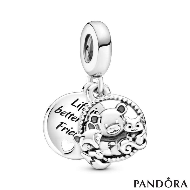 Bear, Fox & Squirrel Dangle Charm