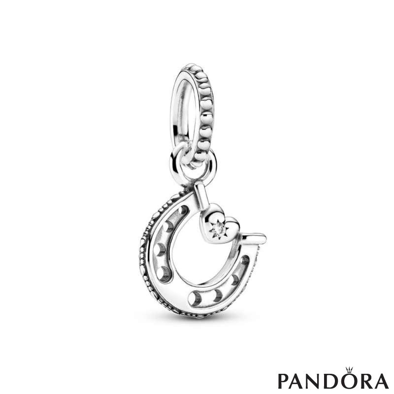 Good Luck Horseshoe Dangle Charm 