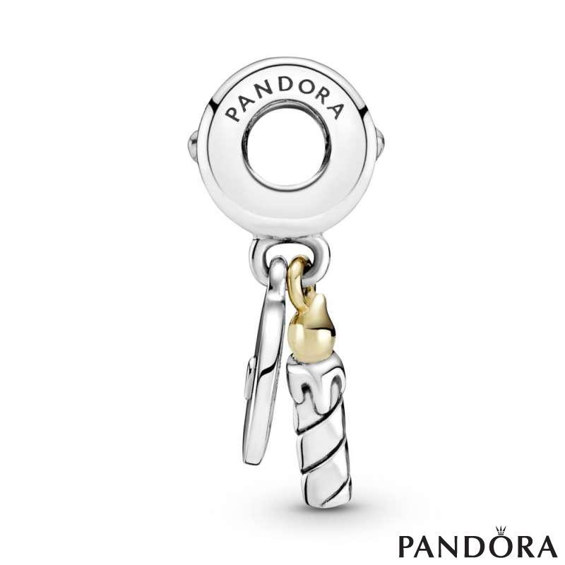 Two-tone Birthday Candle Dangle Charm