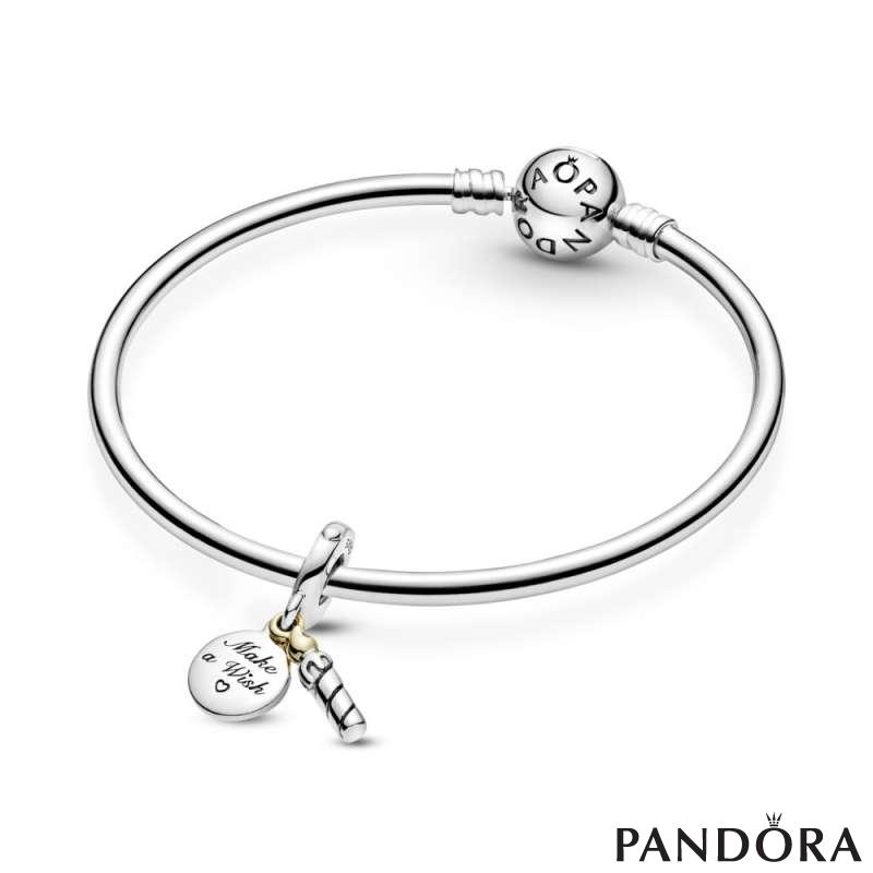 Two-tone Birthday Candle Dangle Charm