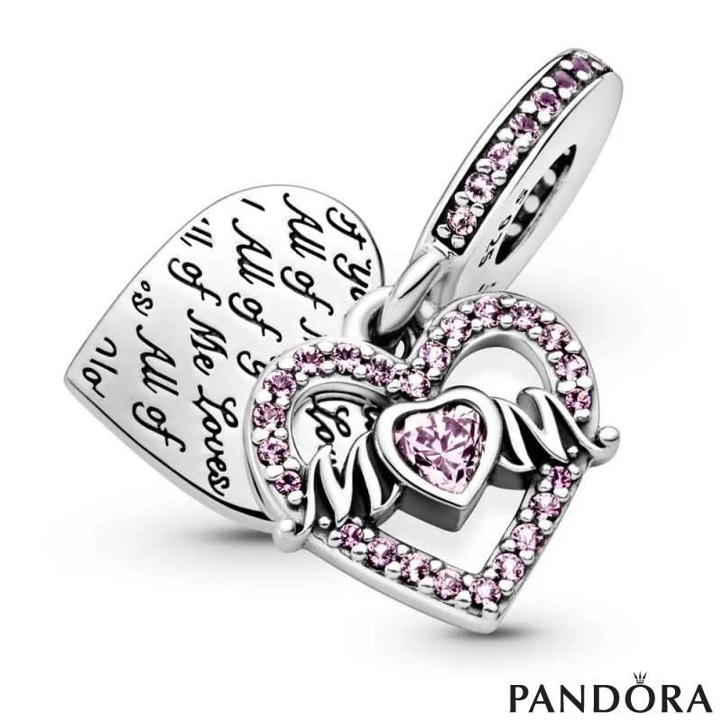 Heart & Mum Dangle Charm 