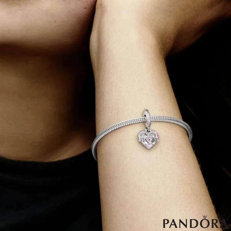 Heart & Mum Dangle Charm