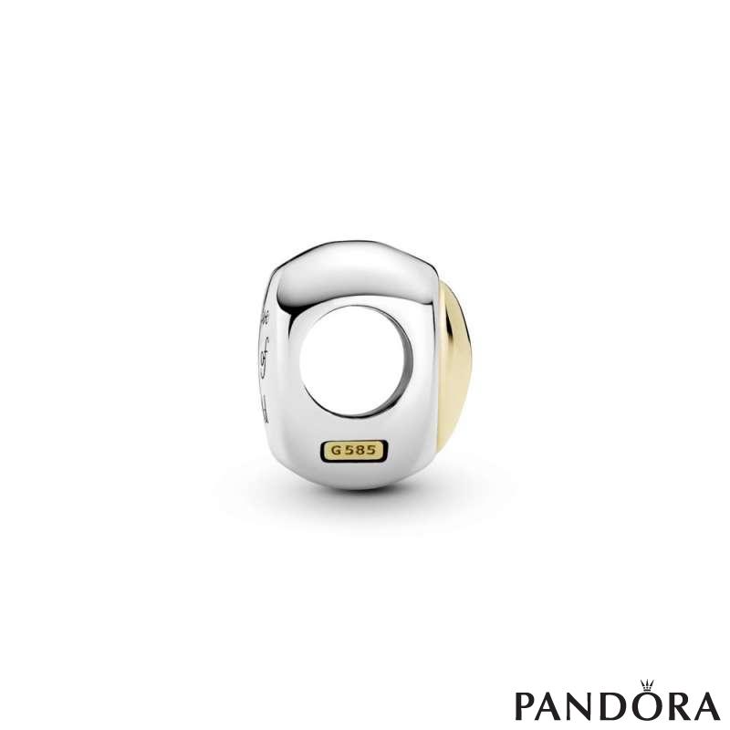 Domed Golden Heart Charm PANDORA