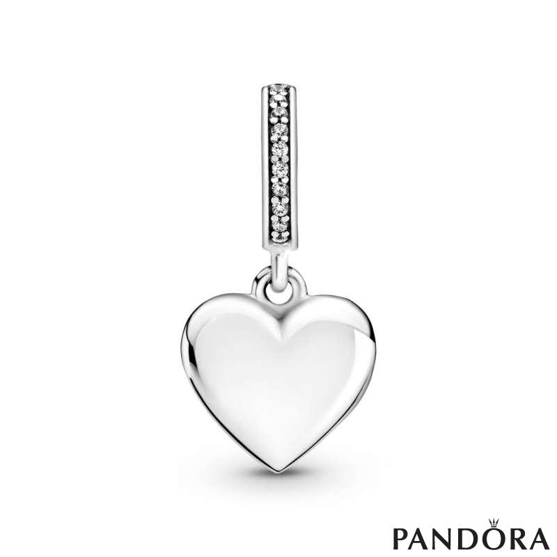 Openable Heart Locket Dangle Charm 