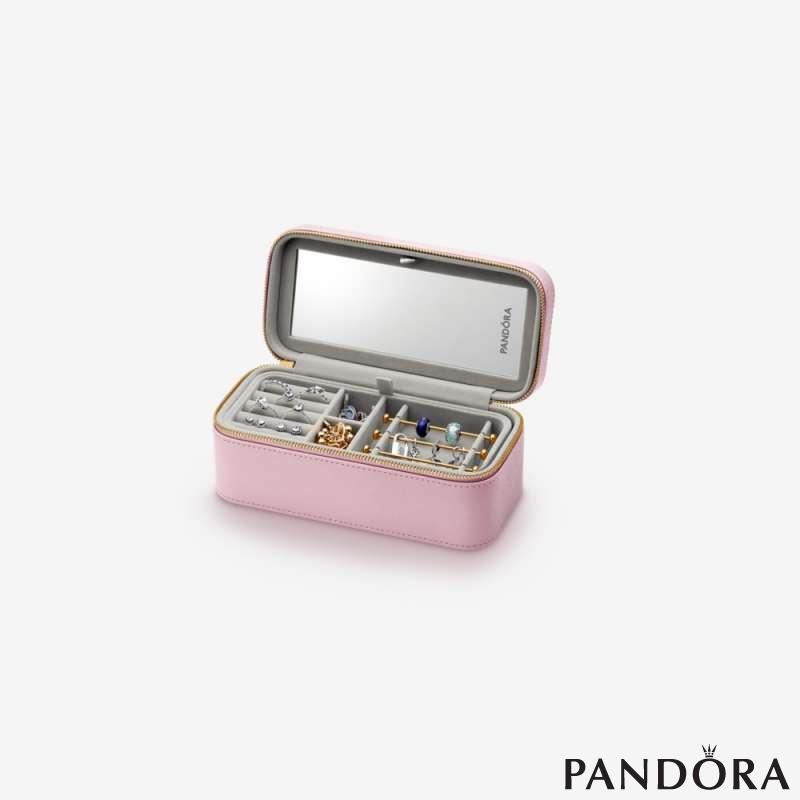 Розова кутија за накит за патување 